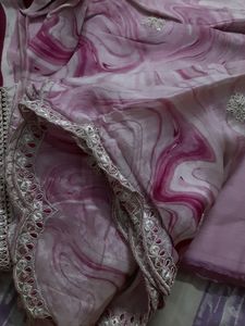 Pure Muslin Silk Suit
