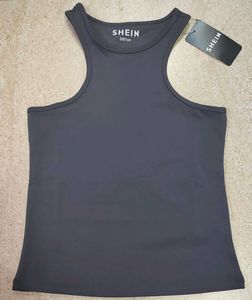Gray Sleeveless Tank Top