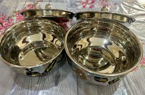 New Stainless Steel Serving/Storage Bowls (Setof2)