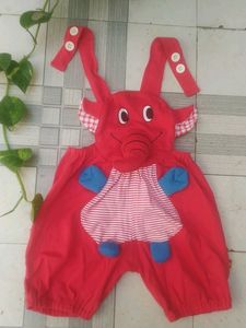 Unisex Elephant Dungree Set