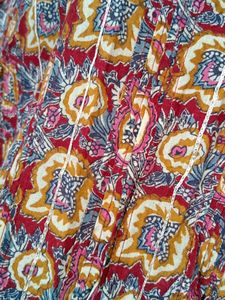 Cotton Kurti With Gota Lines