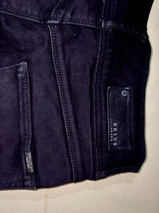 Black Denim Bermuda Shorts
