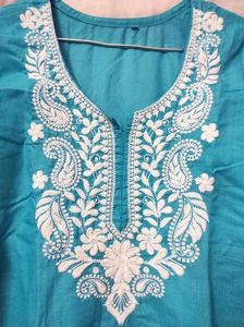 Light Blue Chikankari Kurta