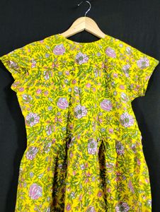 Multicolor Floral Printed Round Neck Dress (Women)
