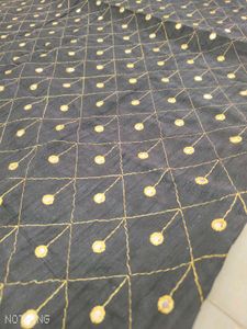 Black unstiched blouse metirial