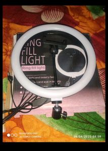 7 Feet  Tripod Stand With 10 Inch Ring Light