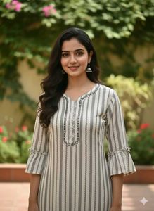 Elegant Striped Kurta