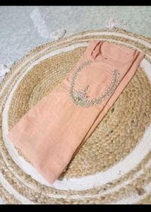Peach motiwork Kurta