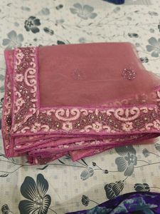 Pretty Pink Ethnic Gown With Dupatta