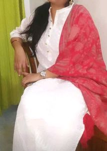 Ivory Embroidered  Kurta With Shristi Pant