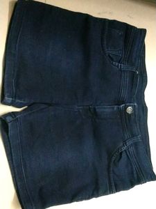 Dark Wash Denim Shorts