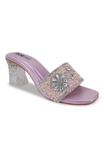 BASED Women Embellished Party Block Sandals
