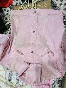 Pink Denim Jacket