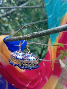 Meenakari Jhumkas