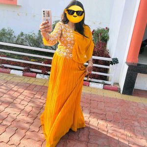 Unique Haldi lehenga