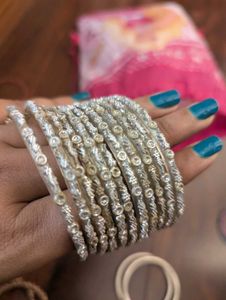 Combo Of Silver Bangles