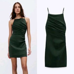 Zara Draped Green Dress