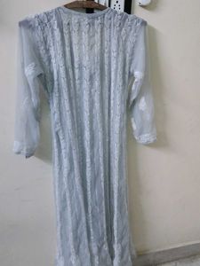 Elegant Embroidered Chikan Kurti