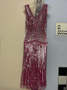 Pintrest Pink Sequin Party Dress