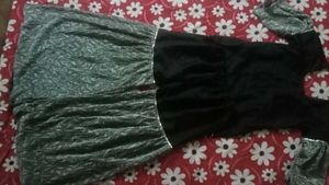 Black & Silver Embellished Dress..