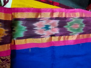 Blue With Pink Combination With Gold Colour