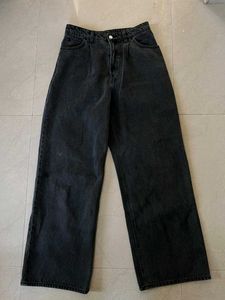 charcoal Wide Leg Jeans