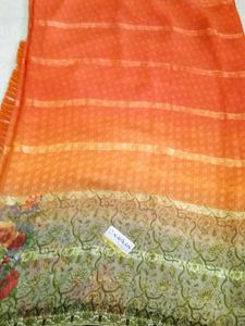 Georgette Satin Patta Saree
