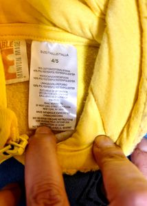 🇺🇲 UNIQUE PIECE Minion Hoodie 2- 4 Yrs Like NEW❗
