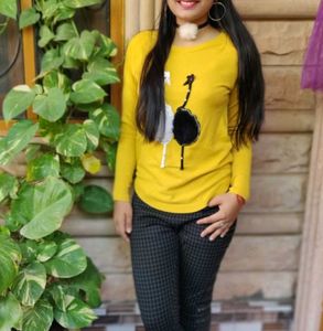 Yellow Premium Quality And Classy Top