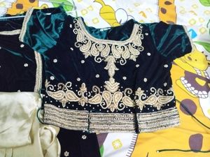 Velvet Indian Outfit