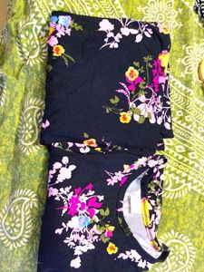 Floral Print Night Suit