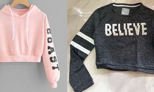 Crop Top Sweatshirts (Combo of 2)