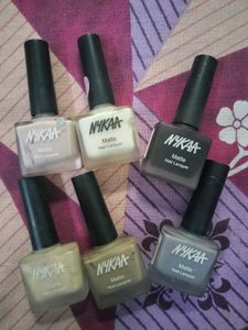 Nykaa Matte Nail Lacquer (6 Pcs)