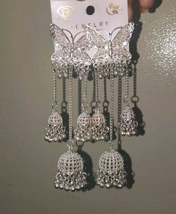 Butterfly Jhumka Earrings