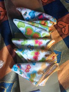 Butterfly Print Handkerchiefs - Set of 5