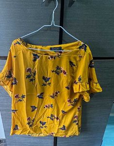 It Is Yellow Floral Top