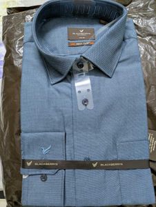 Formal Full Sleeves Blue Shirt Size 39