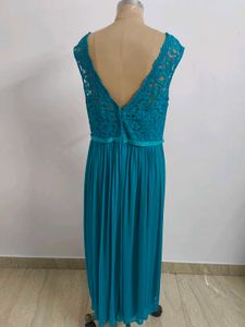 Teal Lace Maxi Dress