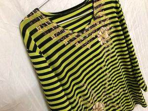 Lime Green Long Sleeve Top