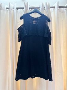 Chic Black Cold Shoulder Dress