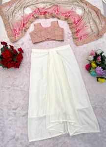 *dhoti blouse set*