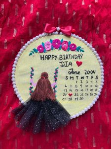 Birthday Girl Embroidery Hoop
