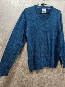 Blue V-Neck Sweater