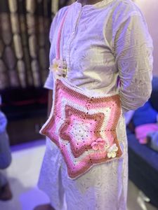 Handmade Star Crochet Shoulder Bag