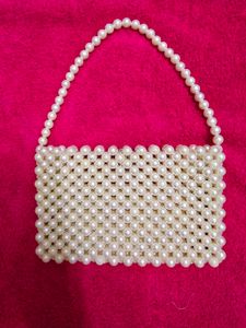Off White Pearl Purse