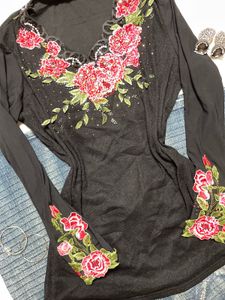 bedazzle y2k short kurti