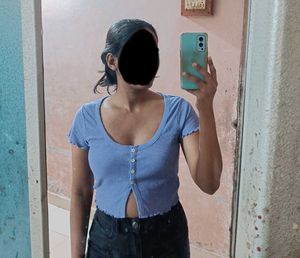 Ribbed Women Crop Top 💜