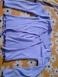 Cute Lavender Tie Top