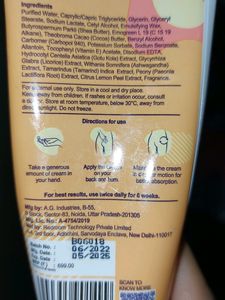 Back And Bum Brightening Cream