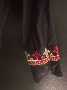 Embroidered Black Kurti
